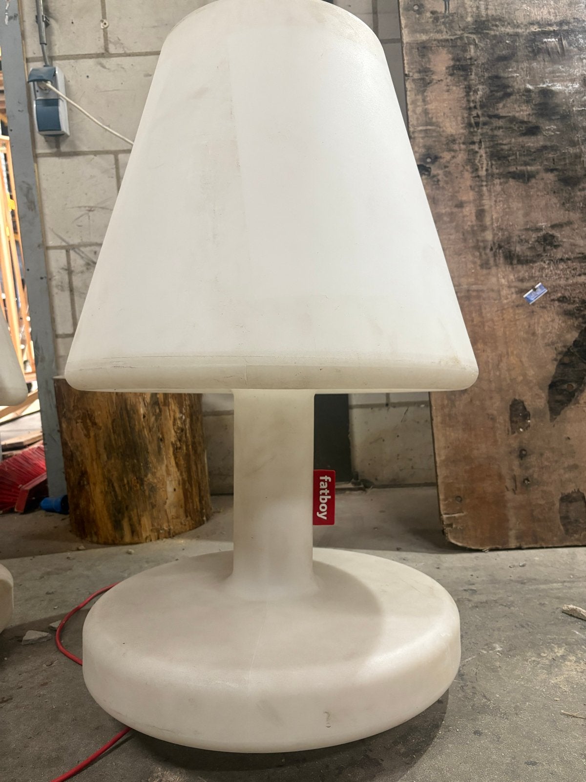 Fatboy Edison the Grand vloerlamp - Wit, Ophalen, Kunststof, Gebruikt, Overige fittingen