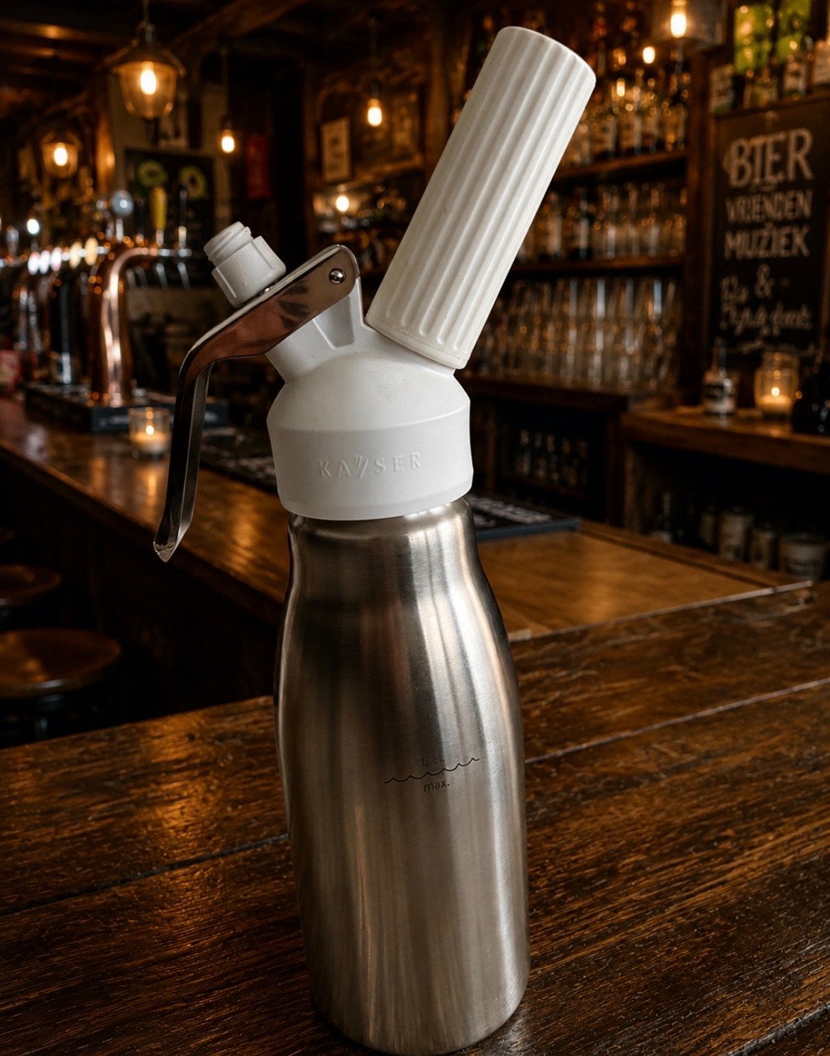 Kayser slagroomspuit 0,5 liter, Ophalen, Zo goed als nieuw