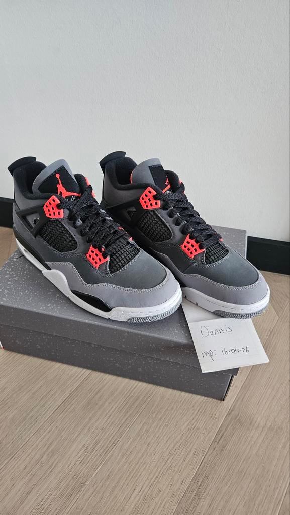 Nike Air Jordan 4 Infra Red maat 43, Overige kleuren, Nieuw, Ophalen of Verzenden, Sneakers of Gympen