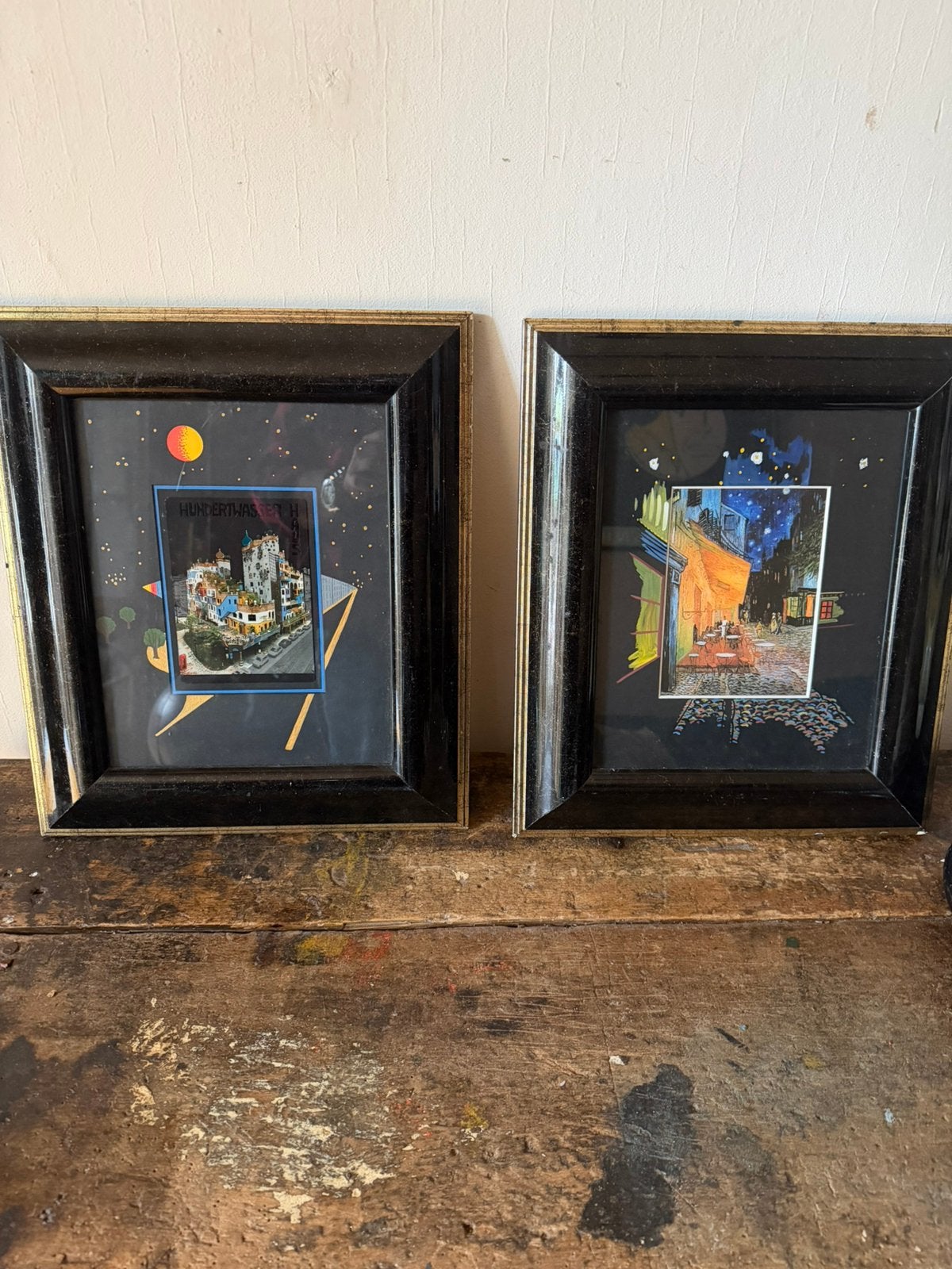 2 kunstwerken / schilderijen van Hundertwasser 1928 -2000, Ophalen of Verzenden