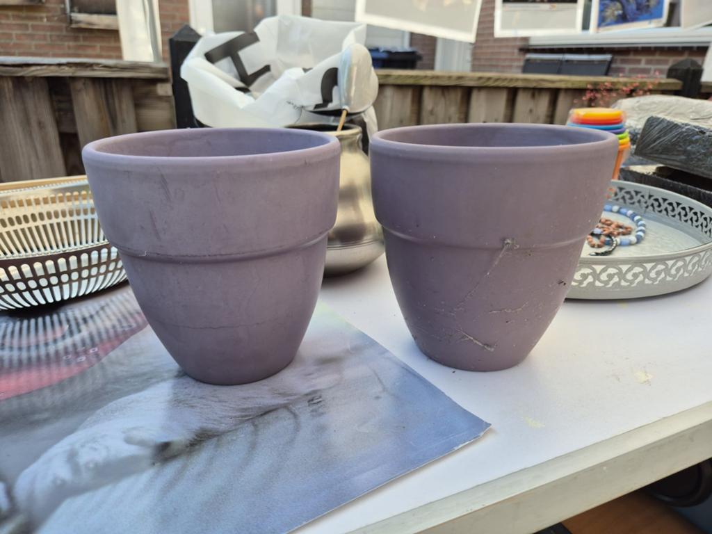 Diverse bloempotten voor binnen en buiten, Gebruikt, Rond, Ophalen of Verzenden, Balkon