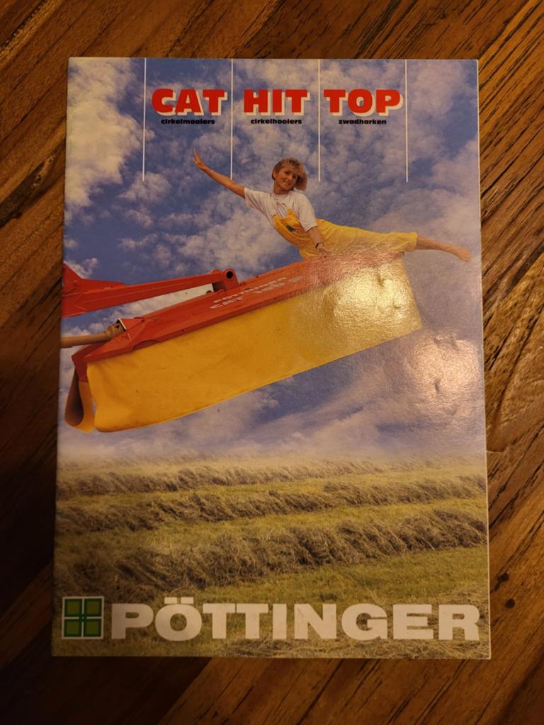 tractor folder Pöttinger Cat Hit Top, Boeken, Catalogussen en Folders, Ophalen of Verzenden, Zo goed als nieuw