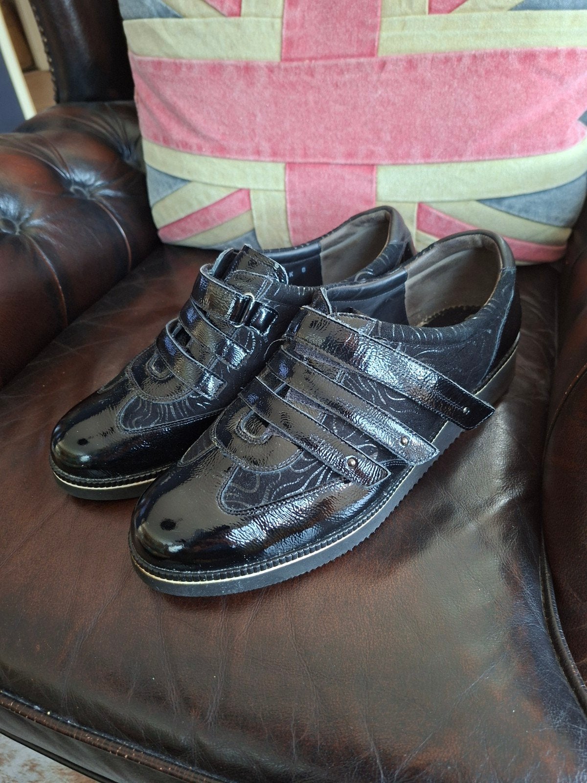 🟥 Zwarte Durea dames klittenband schoenen 42 (8) wijdte K, Kleding | Dames, Schoenen, Durea, Schoenen met lage hakken, Zwart