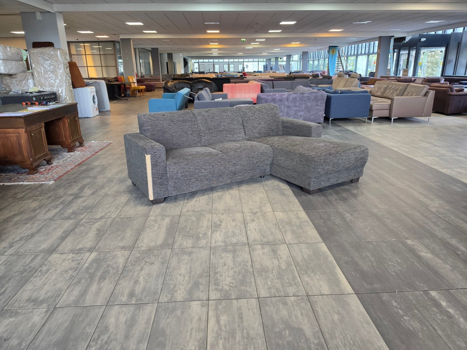 ✅️️️ GEREINIGD donkergrijze hoekbank 240x160 | BEZORGEN, Huis en Inrichting, Banken | Bankstellen, Info@onbekend.nl, Hoekbank