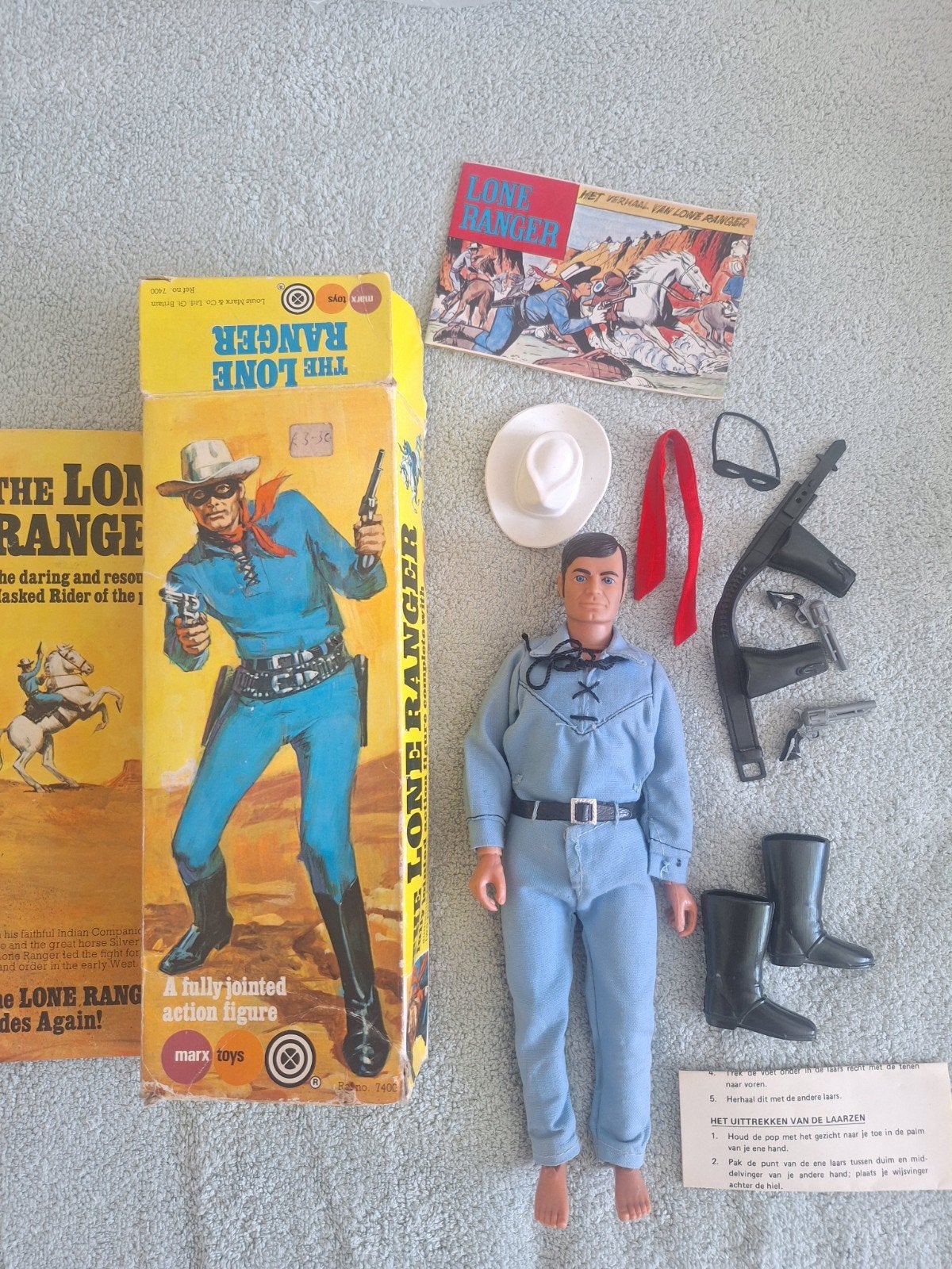 Vintage Marx Toys The Lone Ranger Actiefiguur en Accessoir, Ophalen of Verzenden