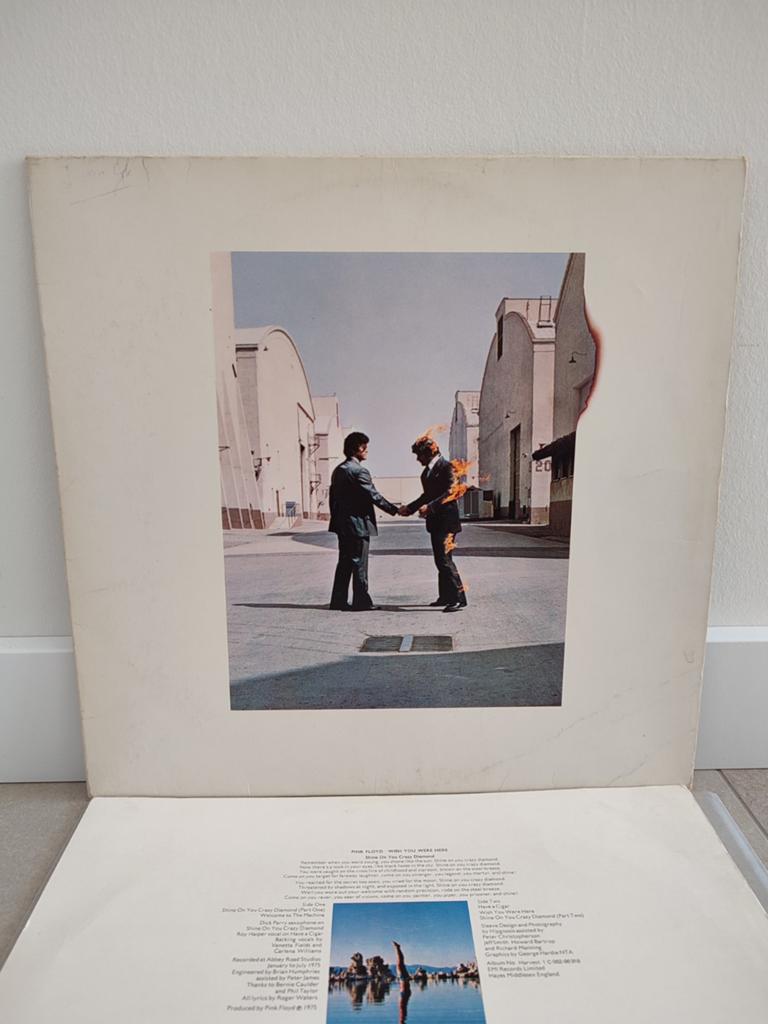 Pink Floyd - Wish you were here LP in nagenoeg nieuwstaat!, Cd's en Dvd's, Ophalen of Verzenden, 1970 - 1979, Zo goed als nieuw