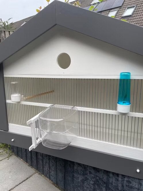 Lijster,zangvogel kooi geheel in nieuw staat en compleet., Dieren en Toebehoren, Mannelijk