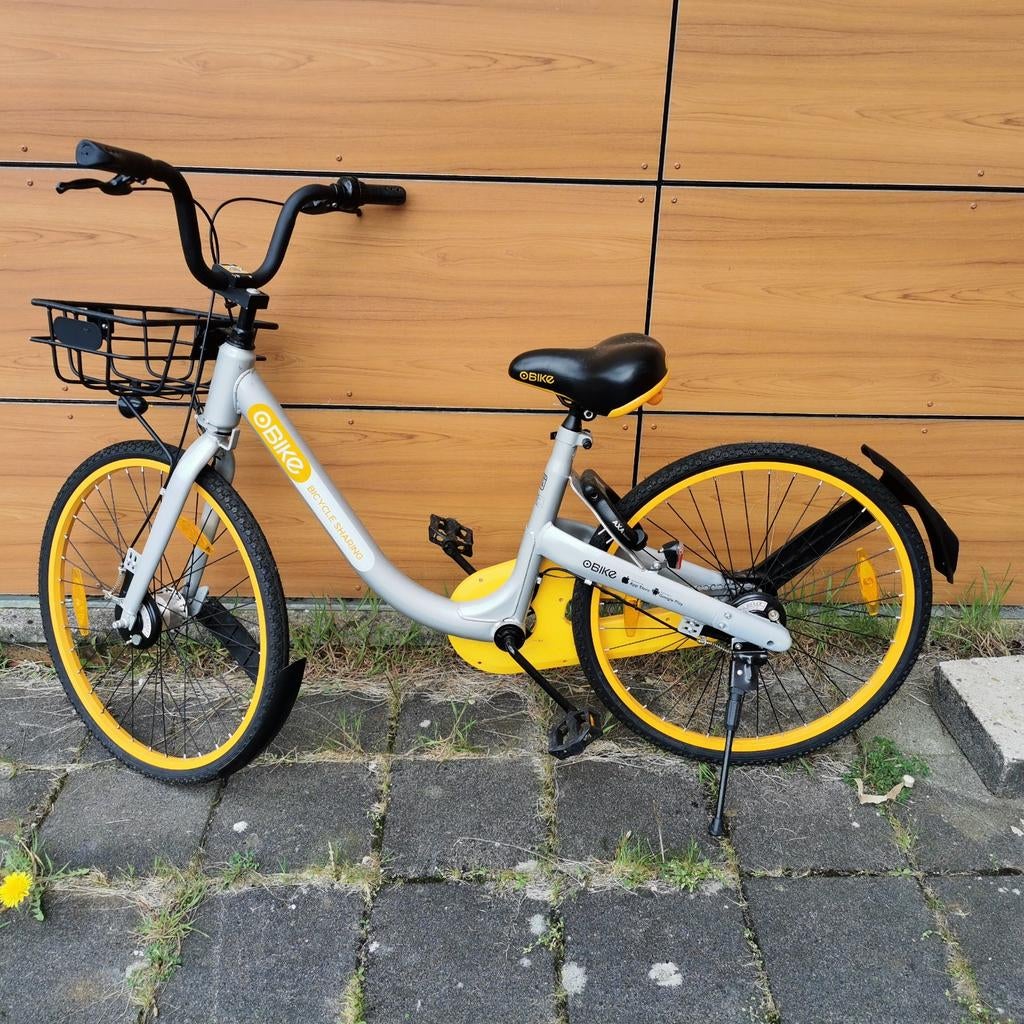 Unieke grijs gele fiets met lekvrije banden - 28 inch IZGS, Ophalen, Zo goed als nieuw, Overige merken