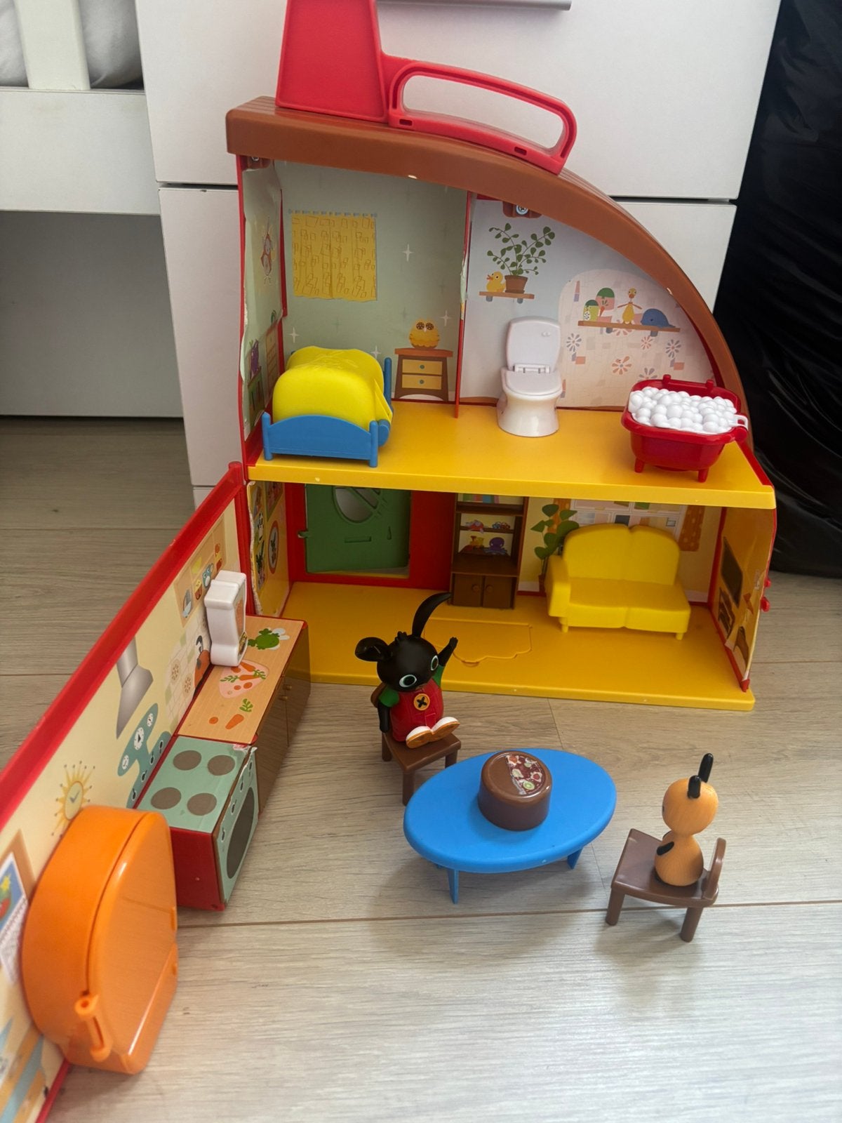 Bing huis met figuren en accessoires, Ophalen of Verzenden, Gebruikt, Jongen of Meisje