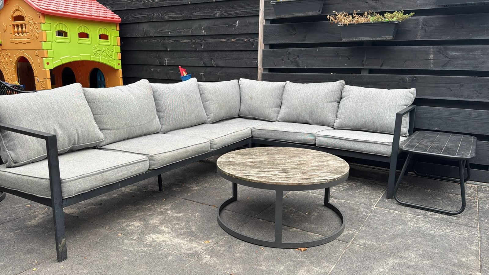 Mooie loungebank, Tuin en Terras, Tuinsets en Loungesets, Ophalen, Zo goed als nieuw