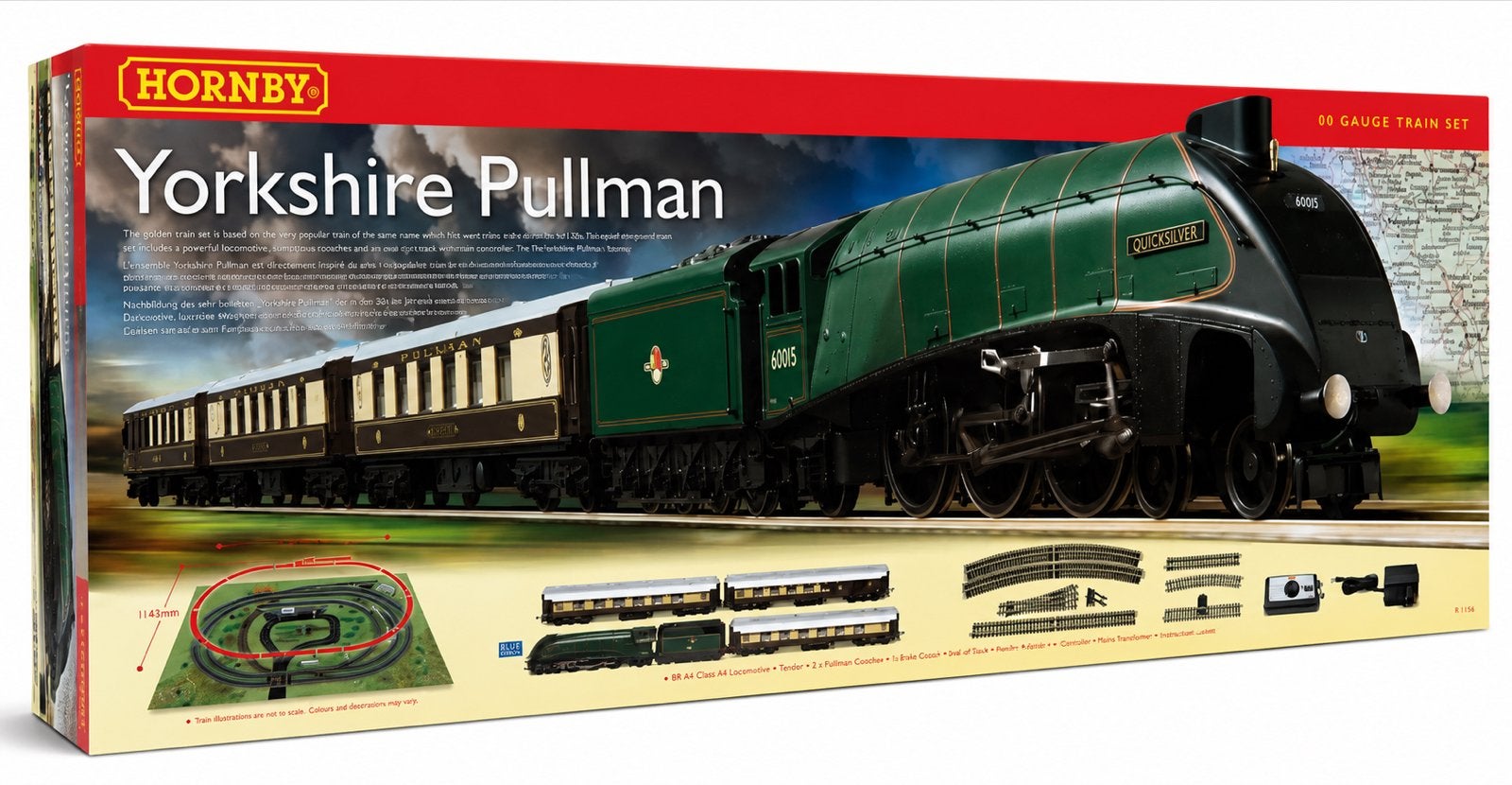 Hornby Yorkshire Pullman Treinset - Zo goed als nieuw, Overige merken, Treinset, Gelijkstroom, Ophalen of Verzenden