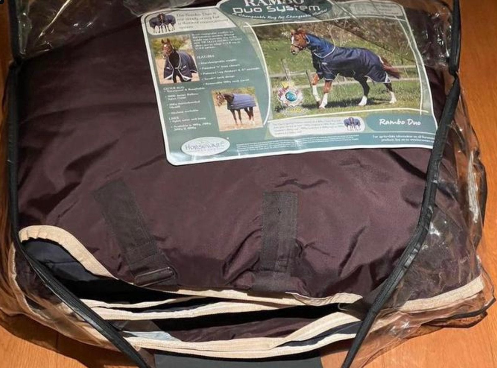 Rambo Duo buitendeken 6’6/145 BRUIN regendeken(foto 1) NIEUW, 400 g, Nieuw, Ophalen of Verzenden, Horseware