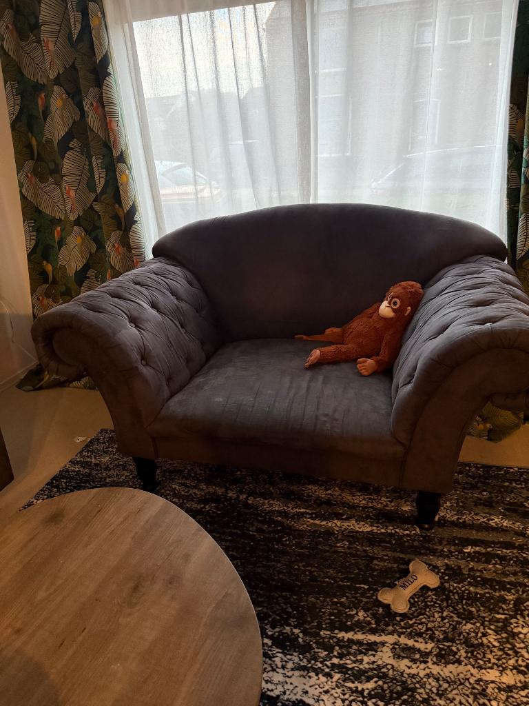 Loveseat, Ophalen, Gebruikt, Stof, 75 tot 100 cm