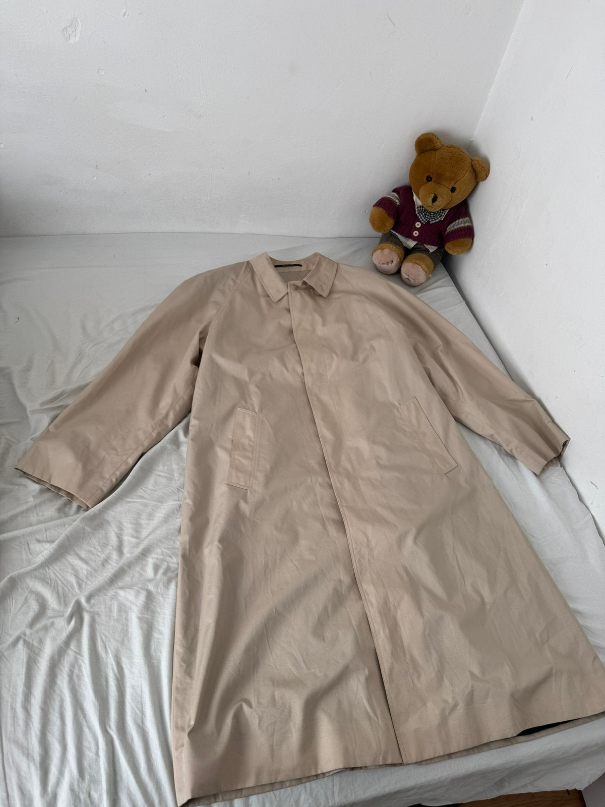 Mooie McGregor overjas/trenchcoat, Kleding | Heren, Ophalen of Verzenden, Zo goed als nieuw, Maat 56/58 (XL), Beige