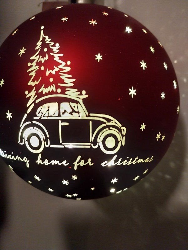 Led glazen kerstbal rood, Diversen, Verzenden, Rosyviella, Rosyviella, Rosyviella