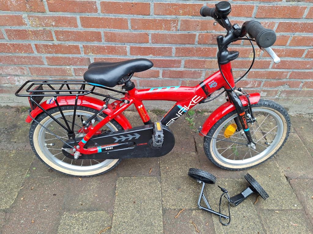 Loekie snake 16 inch jongensfiets, Ophalen, Gebruikt, 16 tot 20 inch