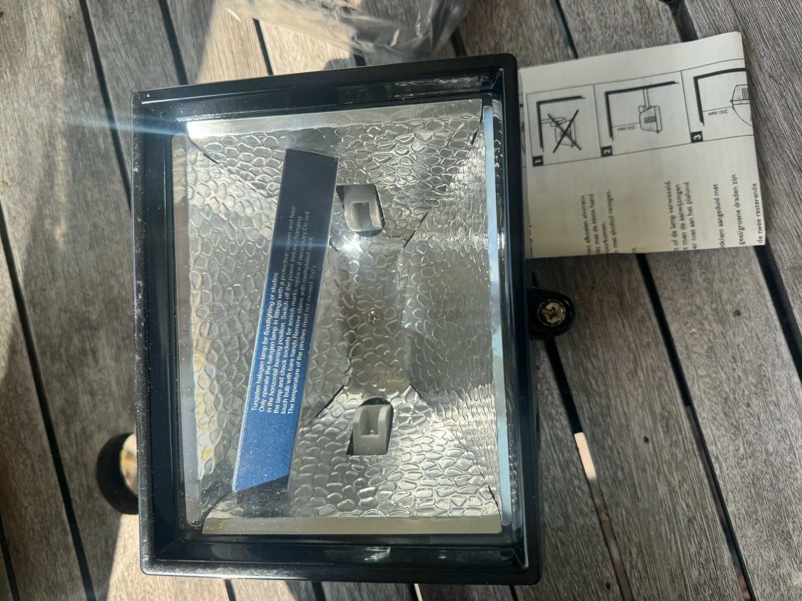 Promax Halogeenstraler Vega 500W - Nieuw in doos, Ophalen of Verzenden, Nieuw, 500 watt of meer, Lamp met armatuur