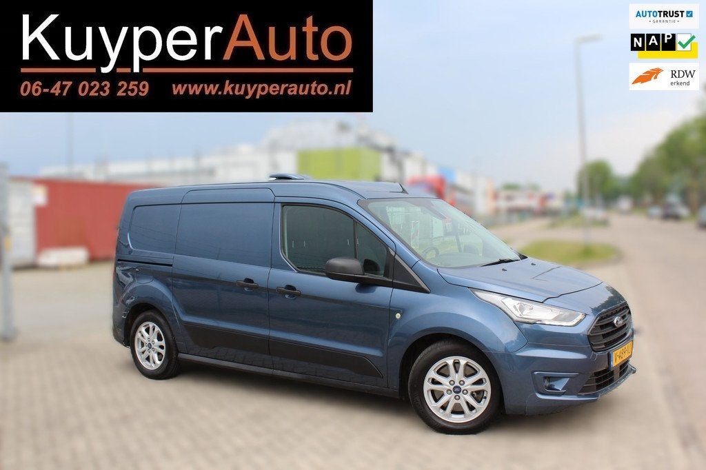 Ford Transit Connect 1.5 EcoBlue L2 Trend automaat ,,1e eig, Gebruikt, Euro 6, 4 cilinders, Blauw
