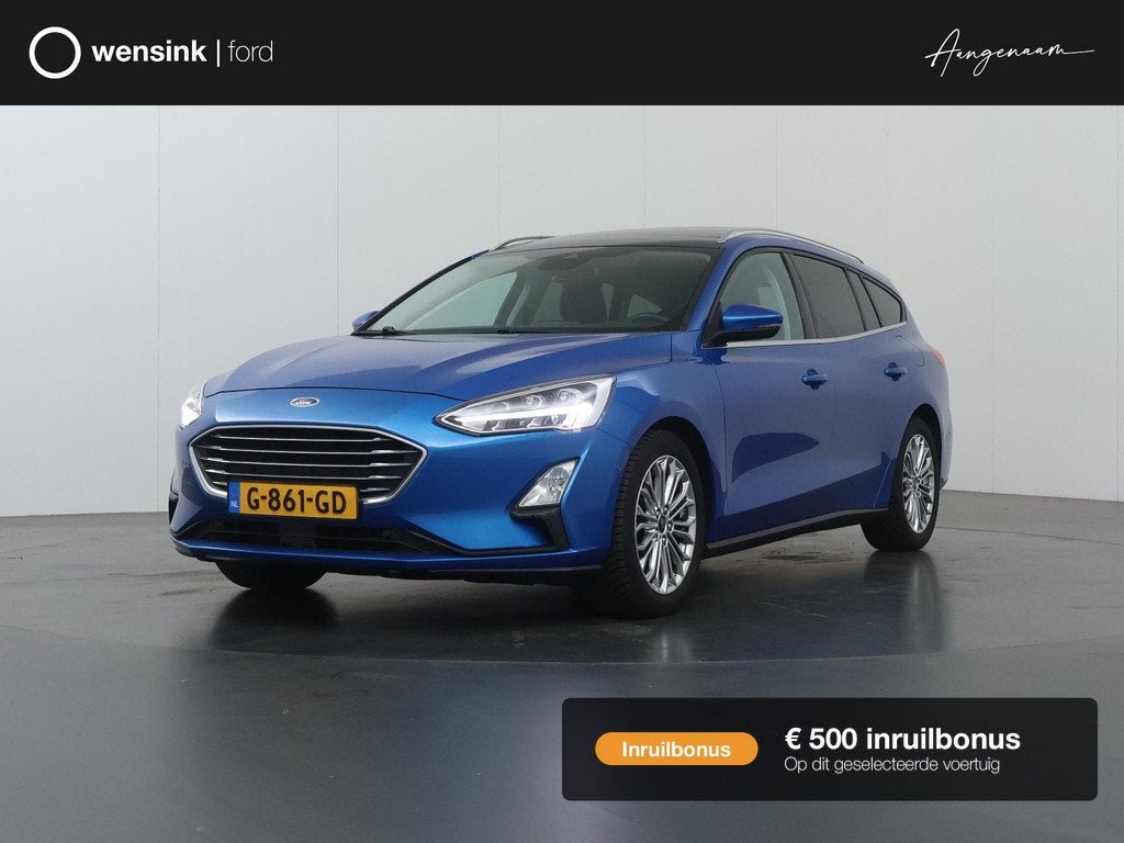 Ford Focus Wagon 1.0 EcoBoost Titanium Business | Trekhaak |, Auto's, Ford, Automatische klimaatregeling, Gebruikt, Euro 6, Geïmporteerd