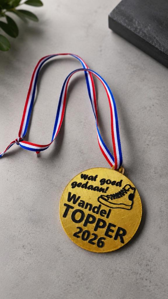 Kado Wandel 4 daagse a4d cadeau medailles medaille, Ophalen of Verzenden, Nieuw