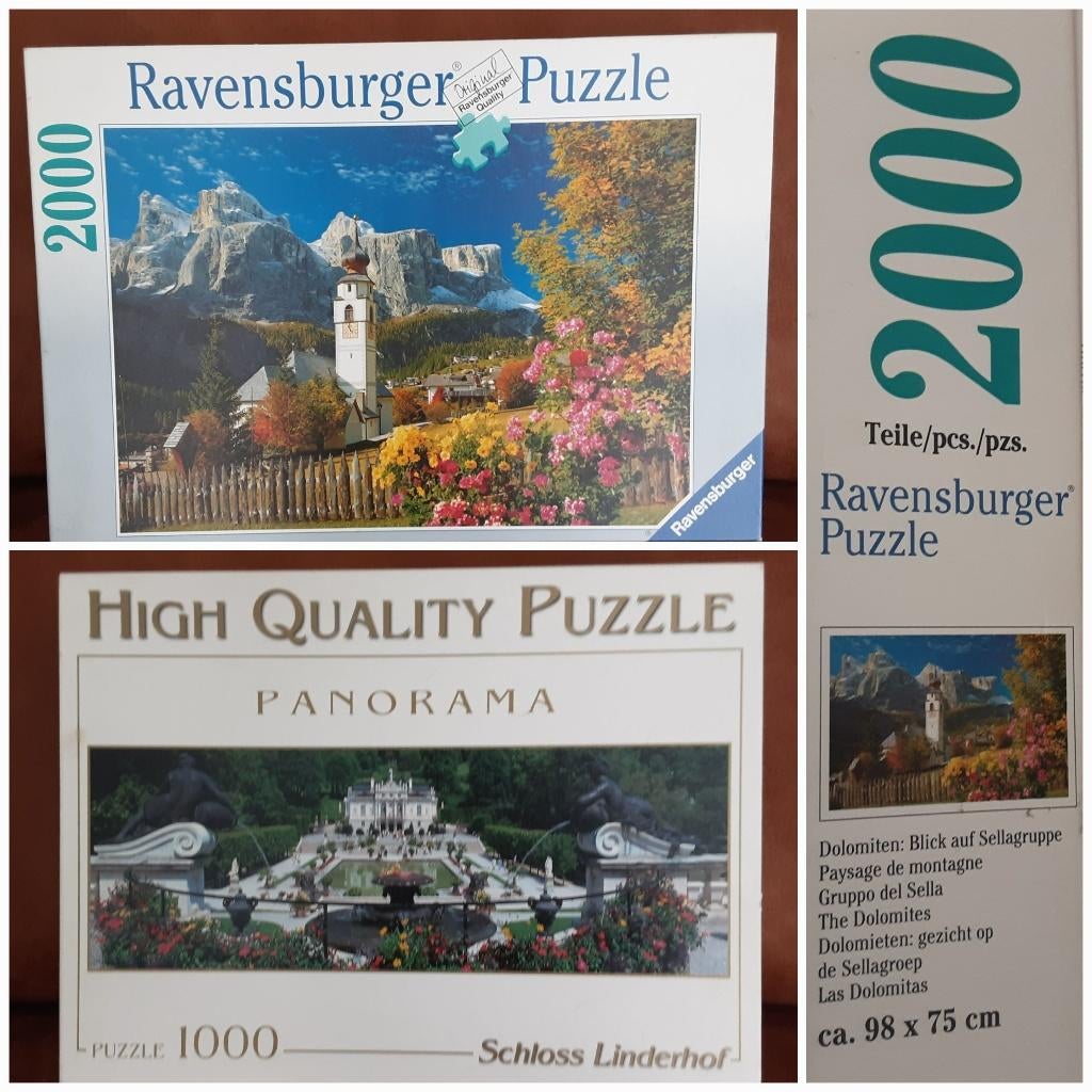 Twee mooie legpuzzels in één koop, Ophalen of Verzenden, Gebruikt