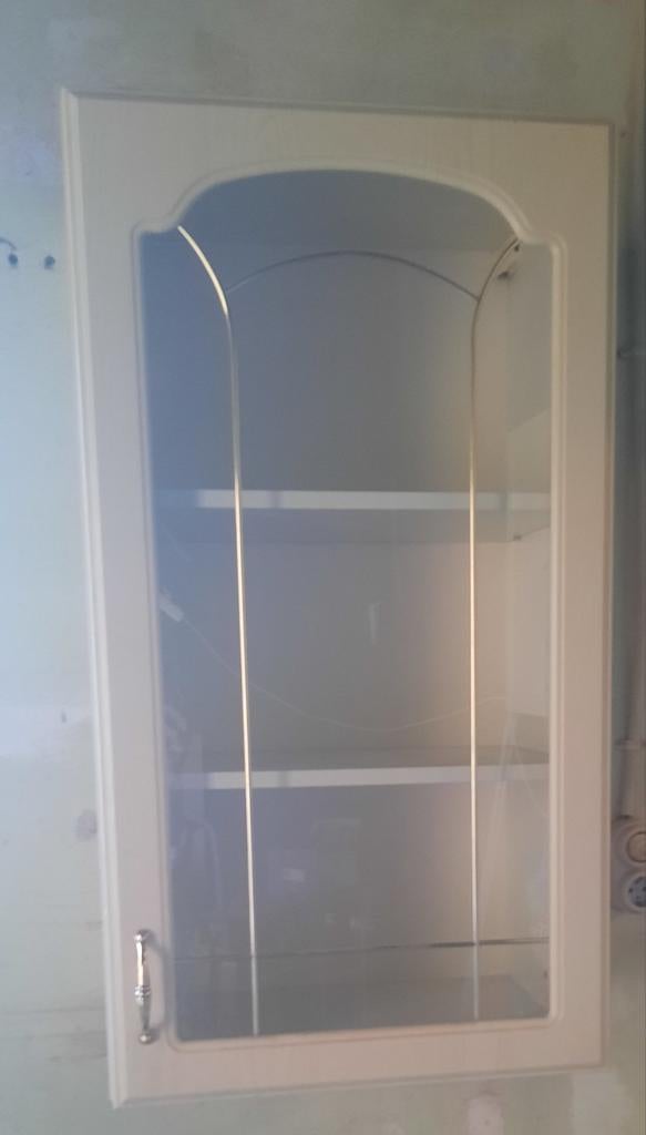 Boven keukenkastje met glazen deur - 90x50x35 cm, Huis en Inrichting, Keuken | Keukenelementen, Ophalen, 50 tot 100 cm, Zo goed als nieuw