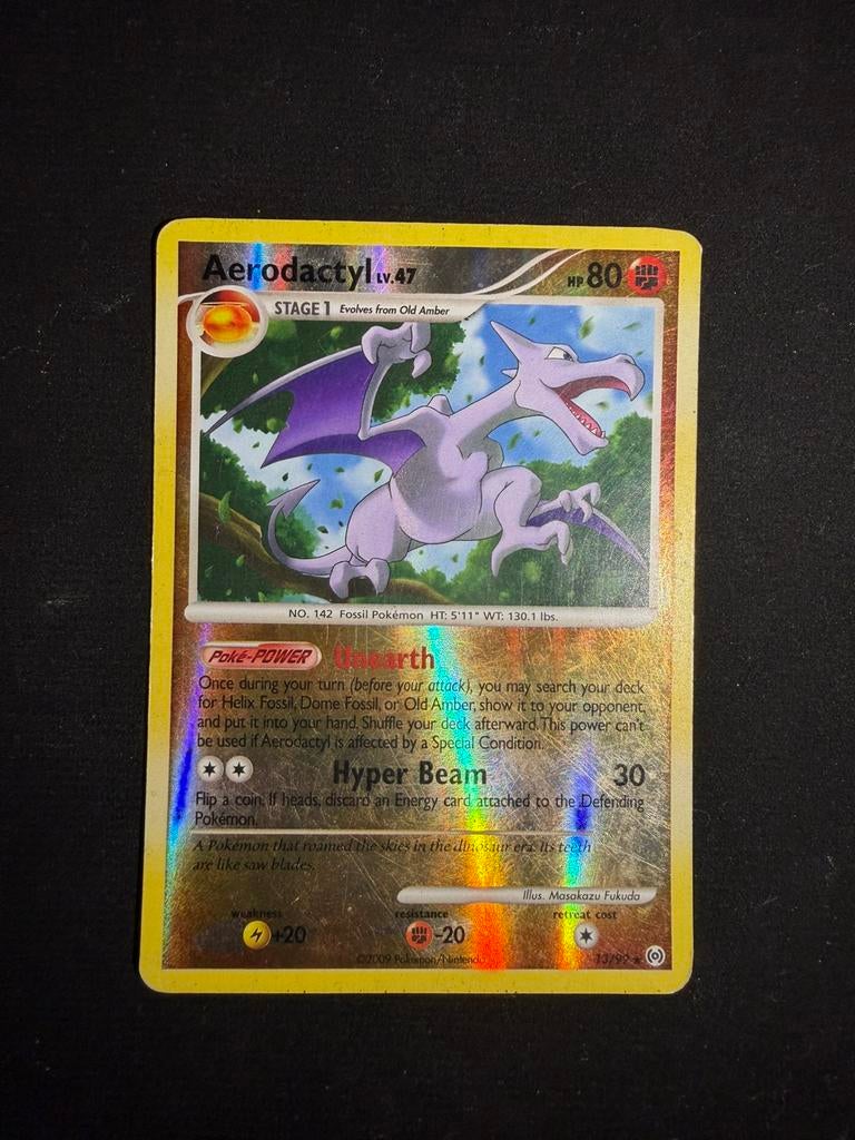 Aerodactyl 13/99 reverse holo, Ophalen of Verzenden, Zo goed als nieuw