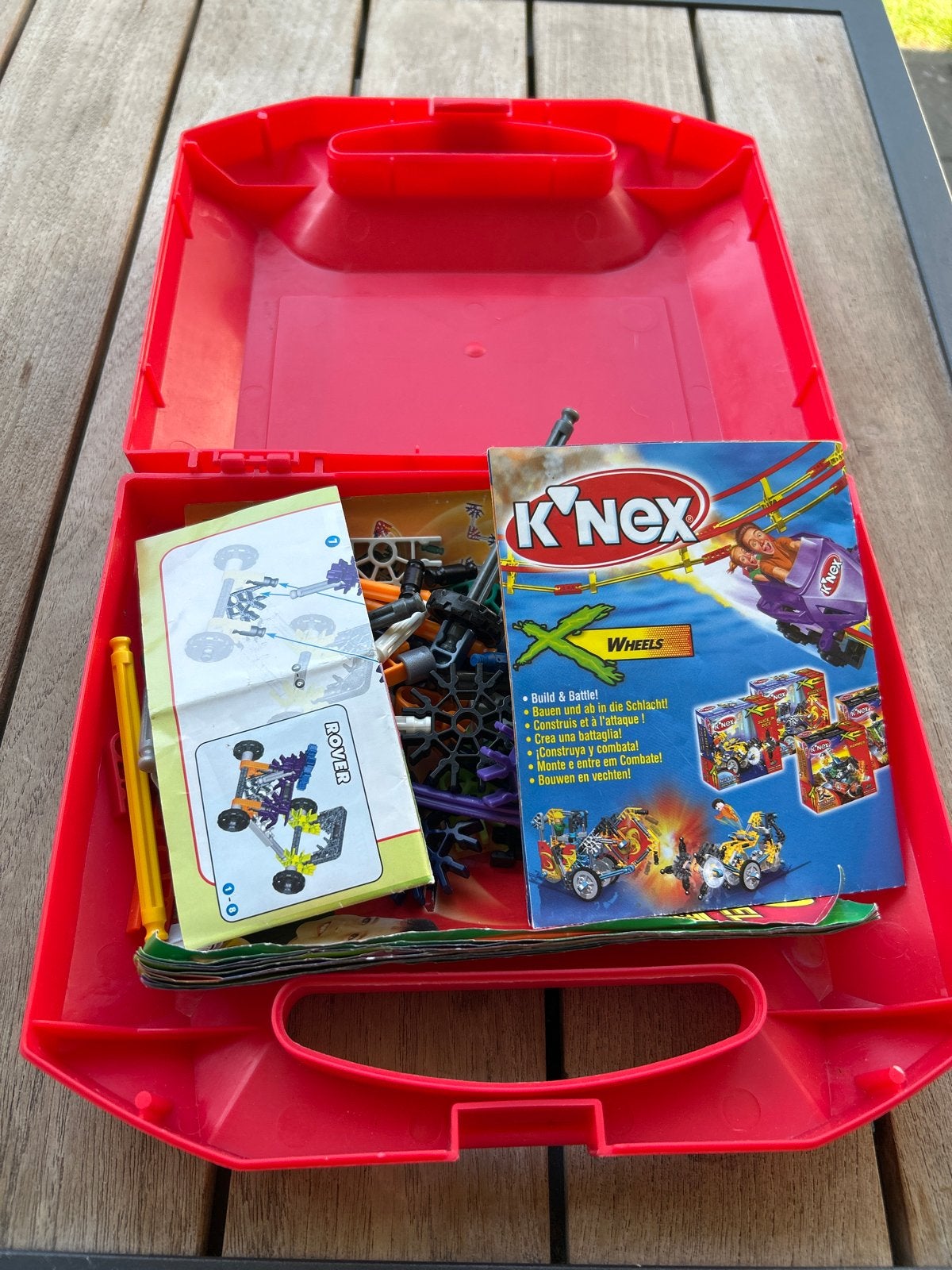 K'nex Bouwset in Rode Koffer - Diverse Onderdelen, Ophalen of Verzenden, Gebruikt, K'nex