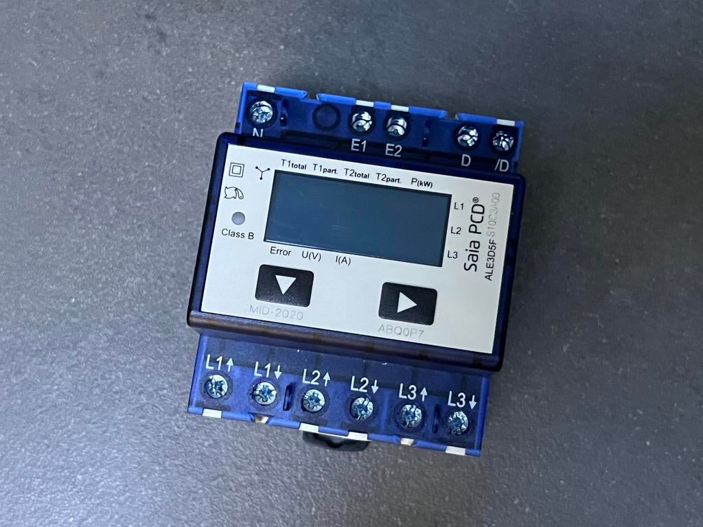 SAIA ALE3D5F S10C3A00 3 fase kwh meter, Hobby en Vrije tijd, Ophalen of Verzenden, Gebruikt