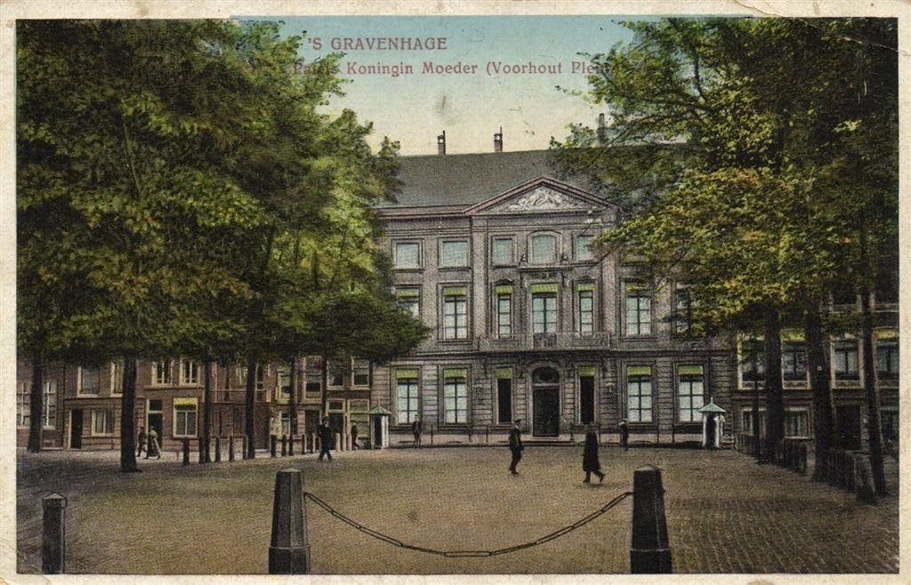 s Gravenhage, Paleis Koningin Moeder - 1919 gelopen, Ophalen of Verzenden, Voor 1920, Gelopen, Zuid-Holland