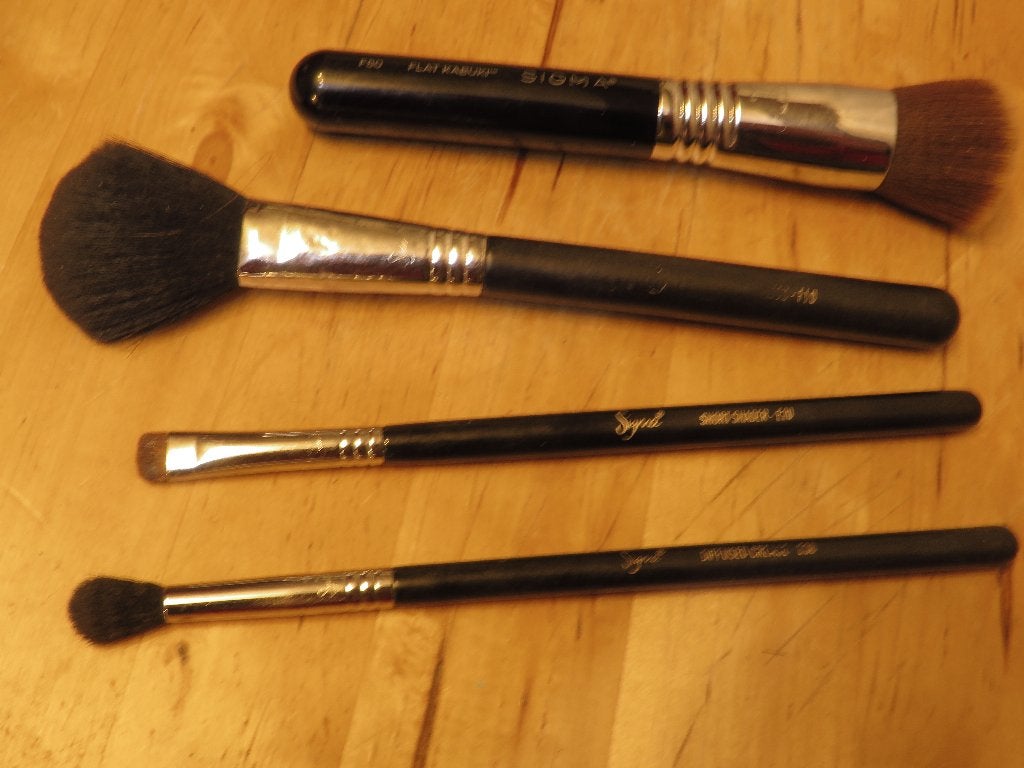 4 sigma brushes / kwasten F80 F10 E20 E38, Gebruikt, Gehele gezicht, Zwart, Ophalen of Verzenden