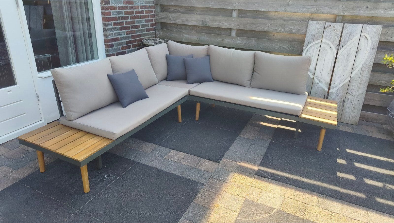 Comfortabele loungeset, Tuin en Terras, Ophalen, 5 zitplaatsen, Gebruikt, Loungeset