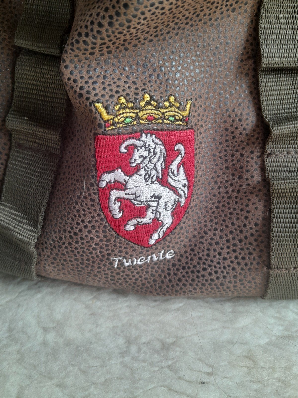 Suède fietstas/koeltas met Twente logo, Ophalen of Verzenden, Zo goed als nieuw, Twente