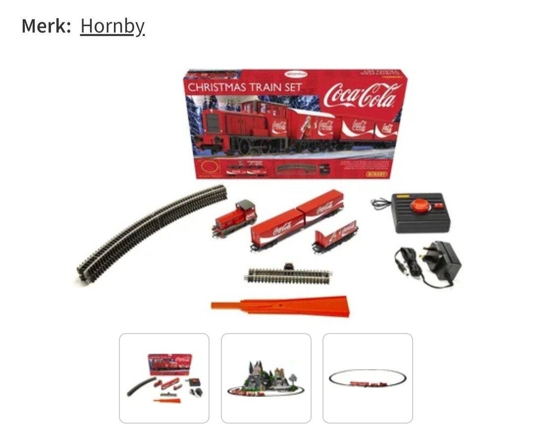 Hornby Coca-Cola trein, nieuw in doos. kersttrein, Ophalen of Verzenden, Nieuw