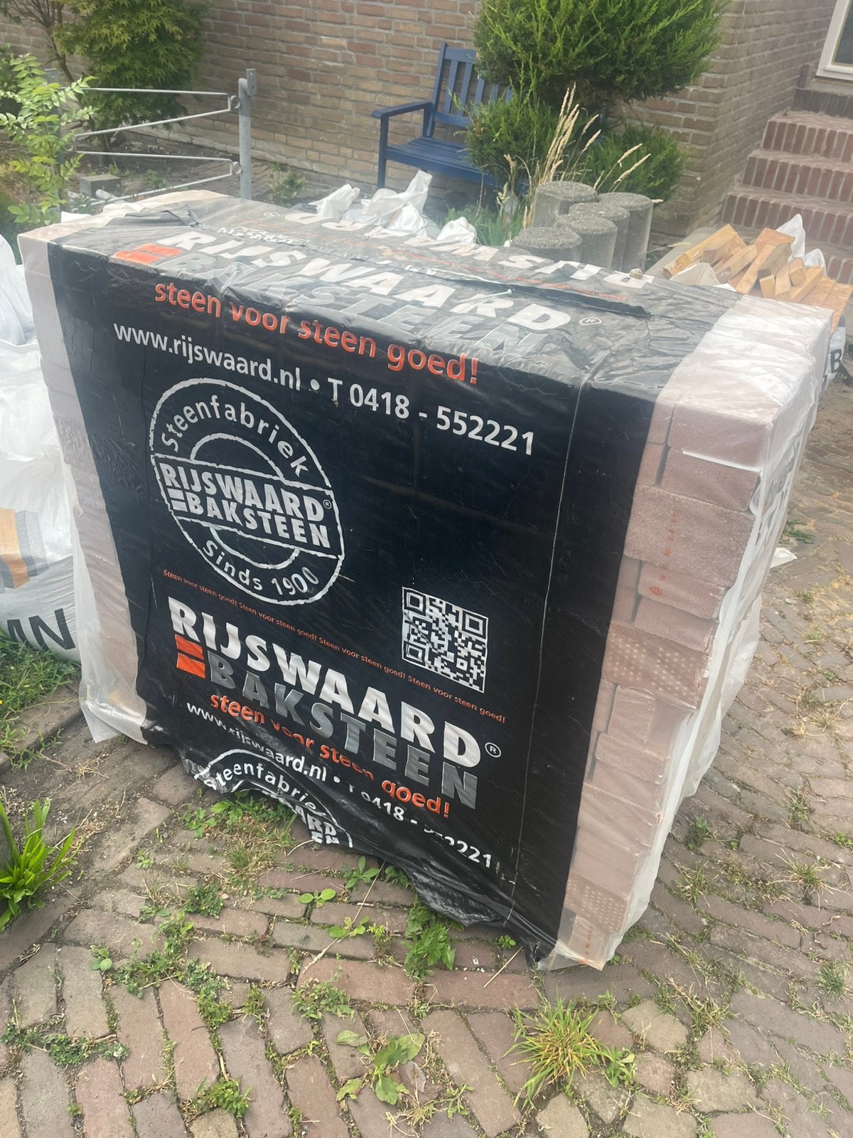 450 st bakstenen nieuw Rijswaard Brons Waalformaat vormbak, Doe-het-zelf en Verbouw, Metselstenen, Ophalen, Nieuw, Bakstenen