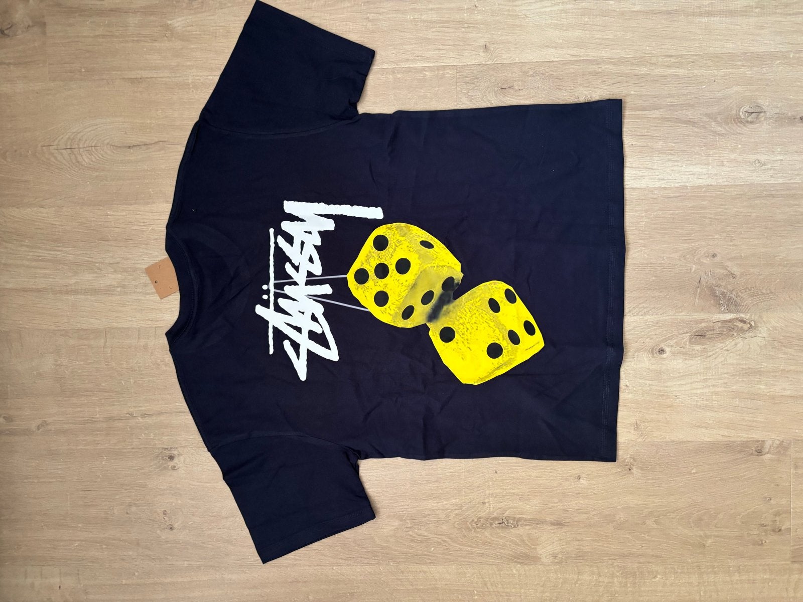 Stussy T-shirt Maat S Nieuwstaat Donkerblauw, Ophalen of Verzenden, Nieuw, Maat 46 (S) of kleiner, Blauw
