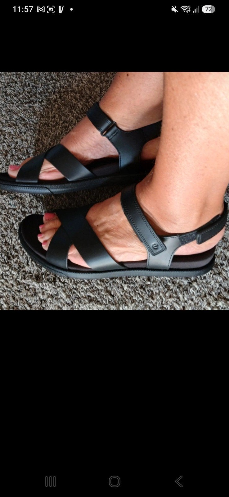 Nieuwe Ecco Sandalen Zwart Maat 41, Ophalen of Verzenden
