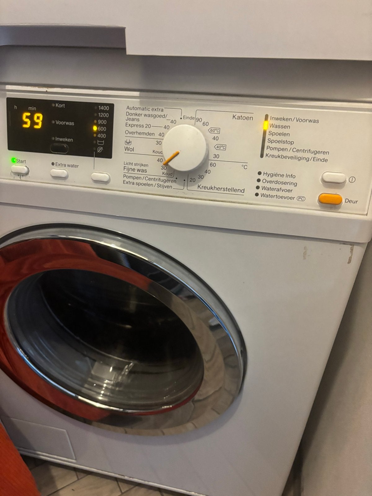 Miele W Classic Eco Wasmachine - Gratis af te halen, Witgoed en Apparatuur, Gebruikt, Ophalen of Verzenden, Voorlader, Wolwasprogramma