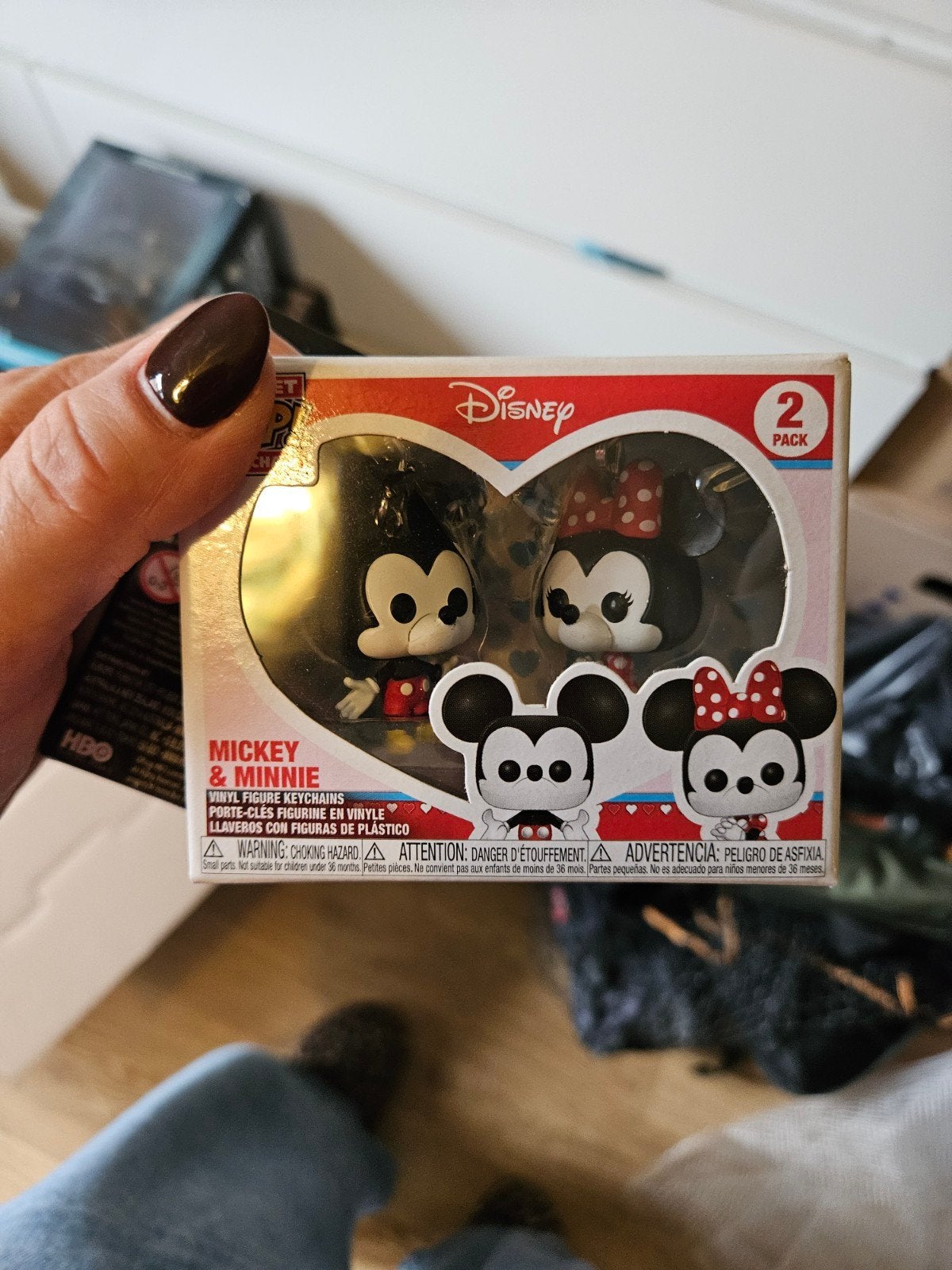 Disney Mickey & Minnie Funko Pop Sleutelhangers (2-pack), Verzamelen, Ophalen of Verzenden, Mickey Mouse, Nieuw, Beeldje of Figuurtje