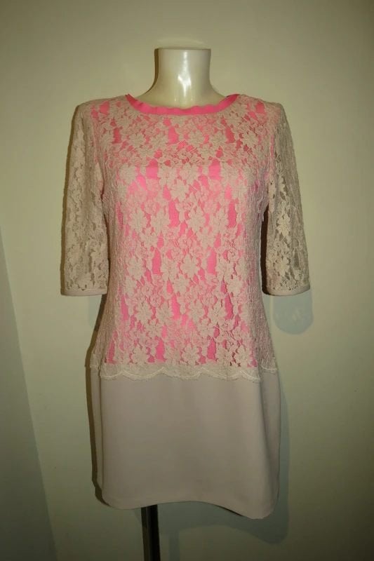 Ted Baker nette jurk licht roze fel roze voering 2/M