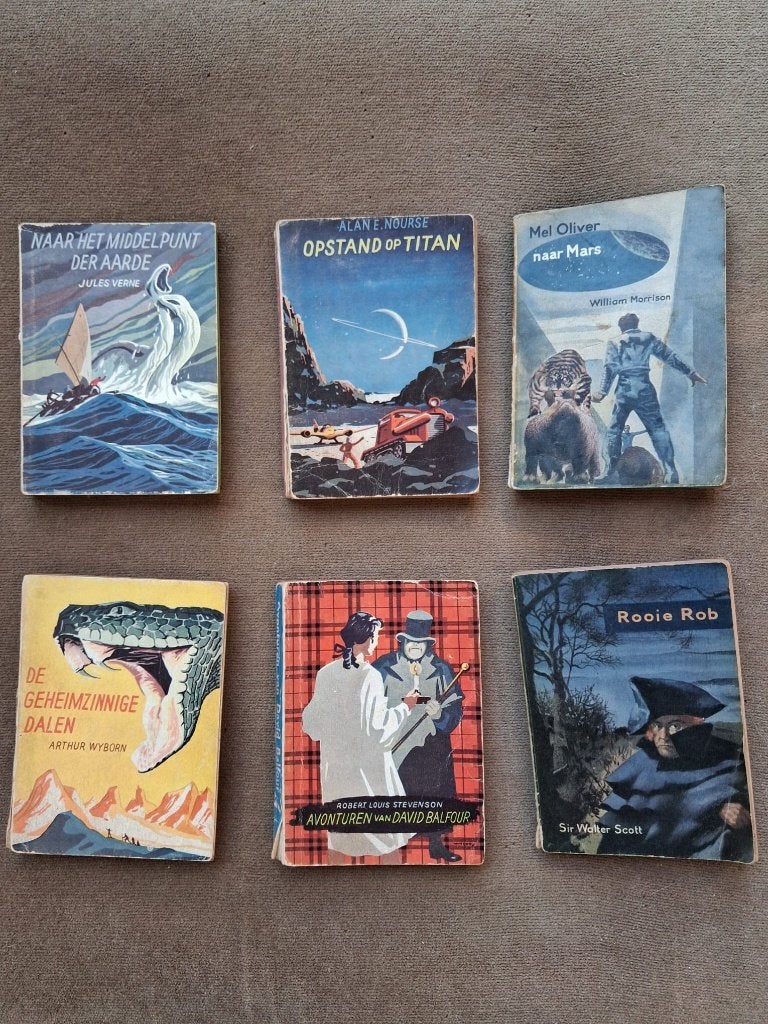 12 Junior Jongensboeken, jaren `50 + bonus strip Steve Drake, Gelezen, Diverse auteurs, Ophalen of Verzenden, Overige uitgevers