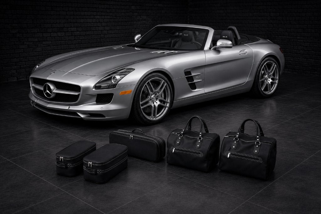 Roadsterbag lederen kofferset Mercedes AMG SLS Roadster  , Auto diversen, Auto-accessoires, Verzenden, Nieuw