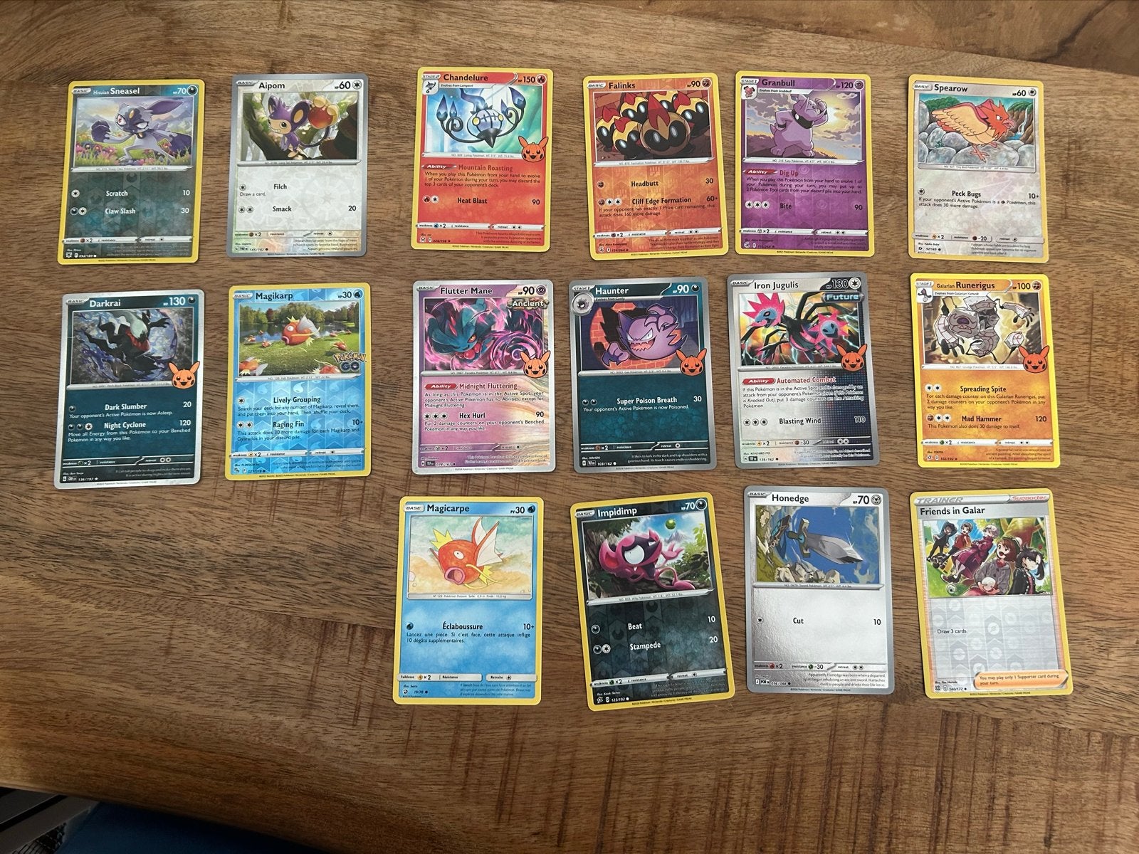 Pokémon Halloween Trick or Trade kaarten (15 stuks), Ophalen of Verzenden, Zo goed als nieuw, Meerdere kaarten