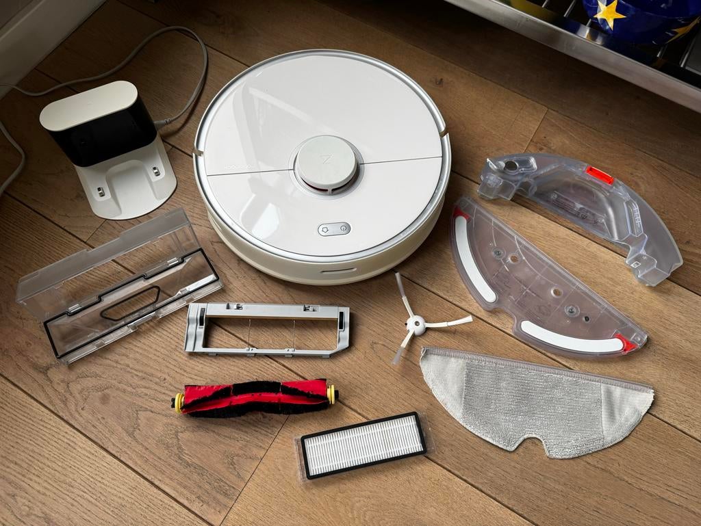 Roborock S5 Max Robotstofzuiger met Dweilfunctie + Dock, Witgoed en Apparatuur, Stofzuigers, Gebruikt, Ophalen of Verzenden, Robotstofzuiger
