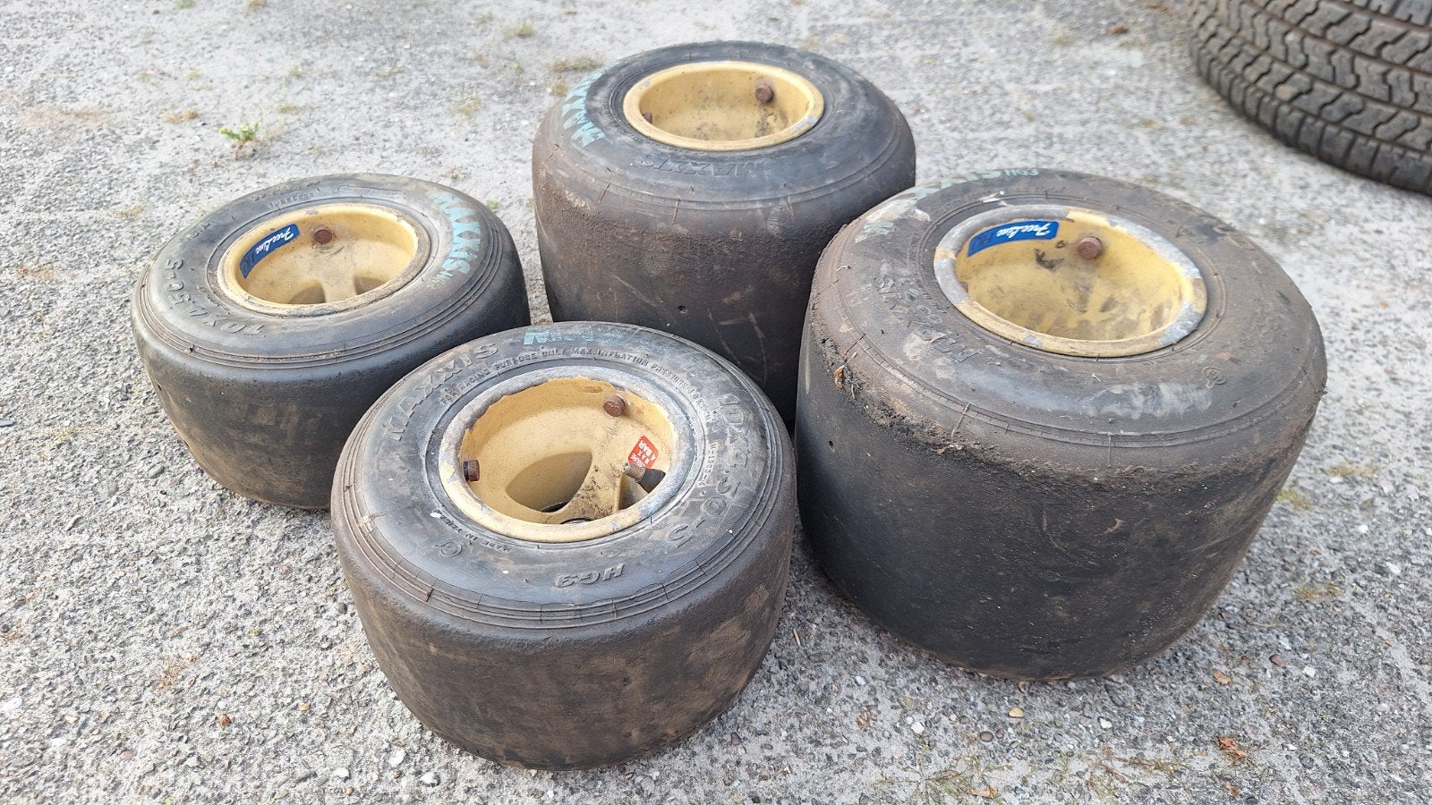 Setje kart velgen, Ophalen, Gebruikt, Onderdelen Kart
