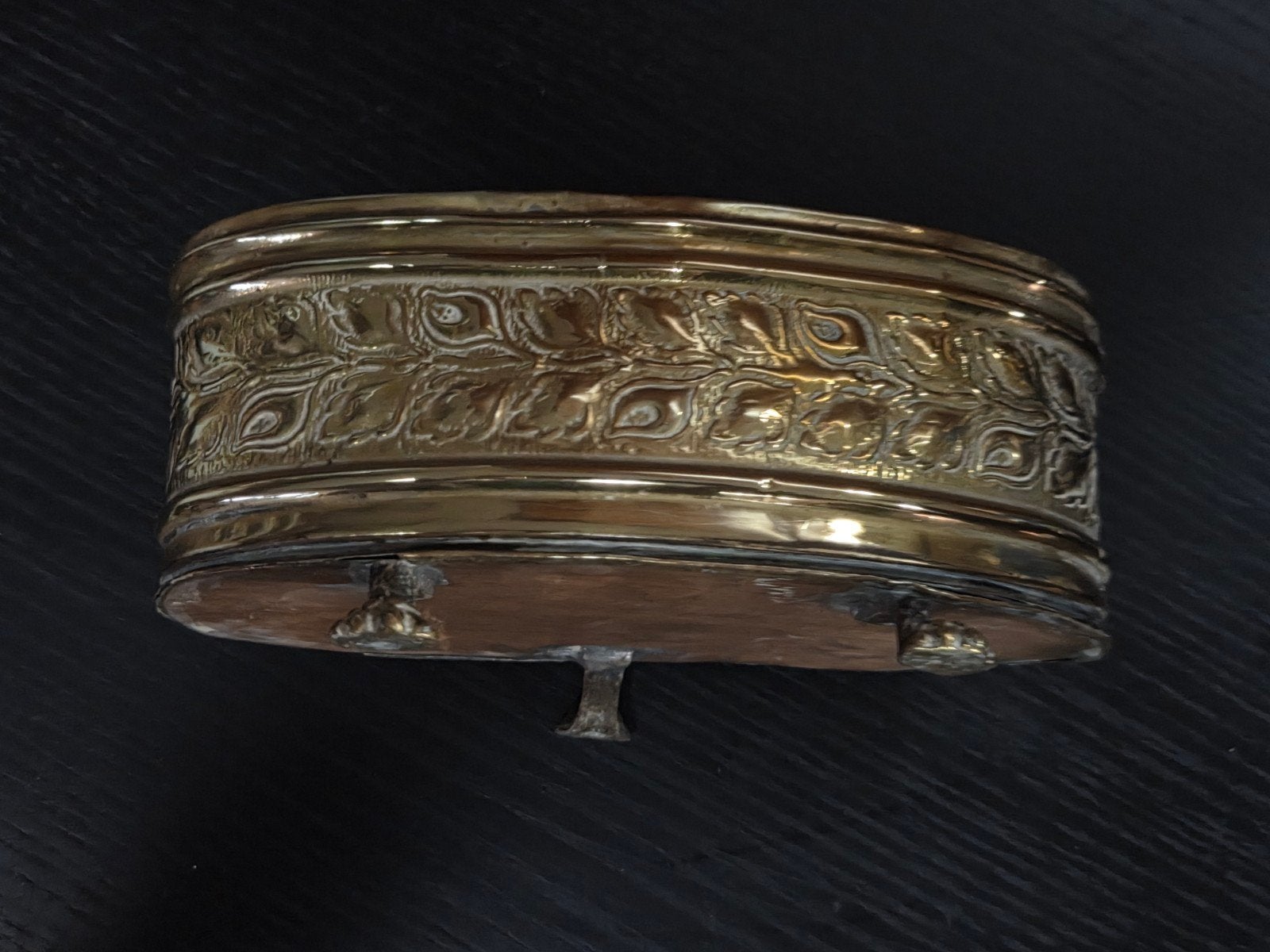 Decoratieve Koperen Schaal met Voetjes, Antiek en Kunst, Antiek | Koper en Brons, Ophalen of Verzenden, Koper
