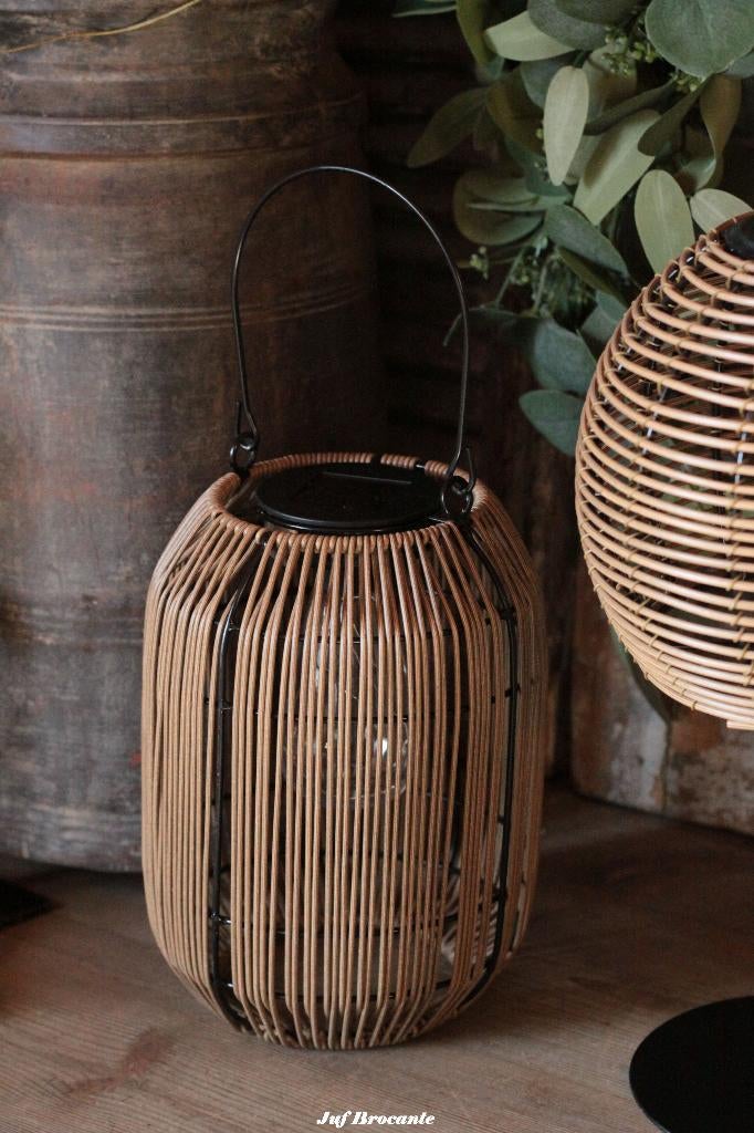 Solarlantaarn hangend serie 'rattan', Www.jufbrocante.nl, Www.jufbrocante.nl, Nieuw, Ophalen of Verzenden