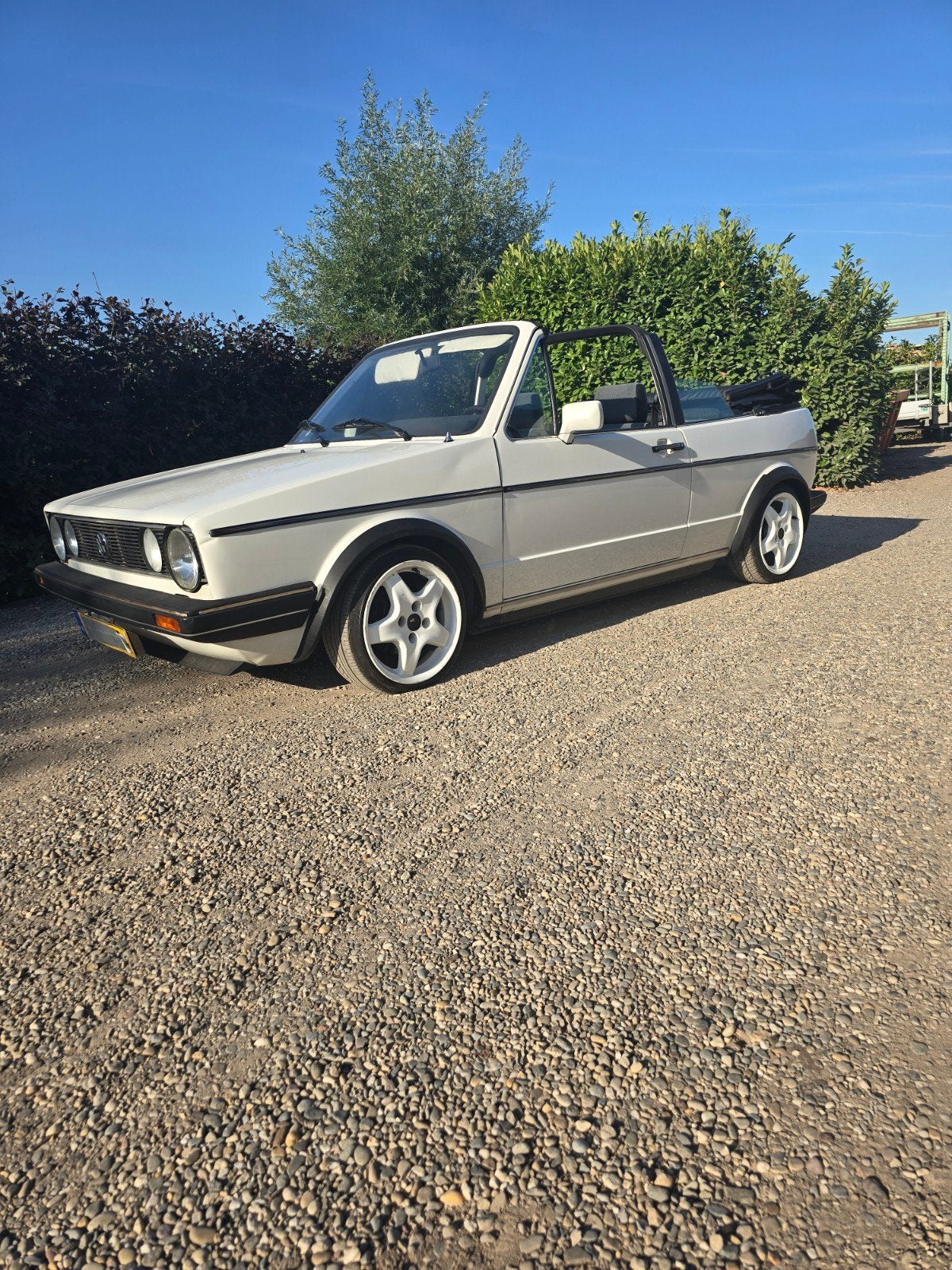 leuke golf 1 cabrio te koop van 1987 apk tot 3 juni 2028, Voorwielaandrijving, Stof, 4 cilinders, Cabriolet