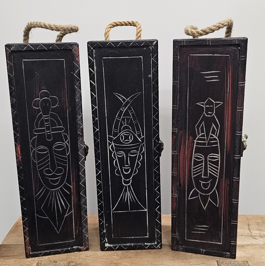 3 LEUKE BROCANTE HOUTEN WIJNKOFFERS, Ophalen of Verzenden, Gebruikt, Frankrijk, Overige typen