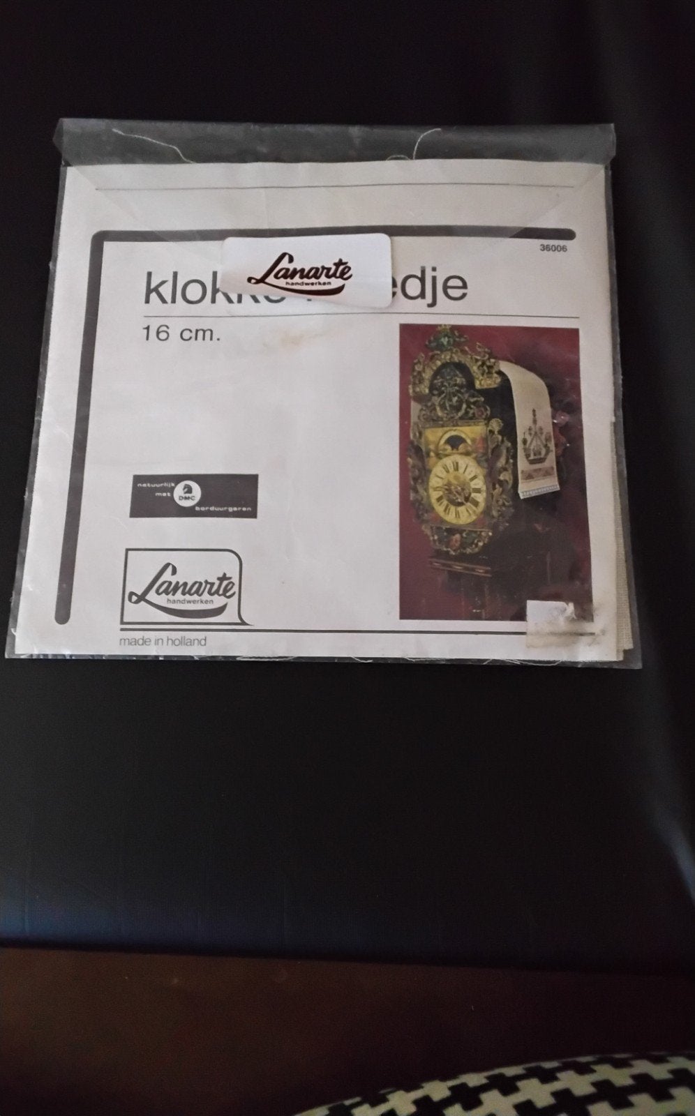 Lanarte Borduurpakket Klokje 16 cm - Nieuw, Hobby en Vrije tijd, Borduren en Borduurmachines, Ophalen of Verzenden